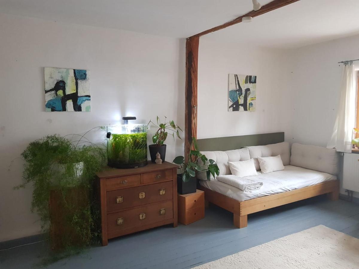 Aeltestes Haus In Quentel - Ferienwohnung 2 Mit Dachterrasse Lichtenau 外观 照片