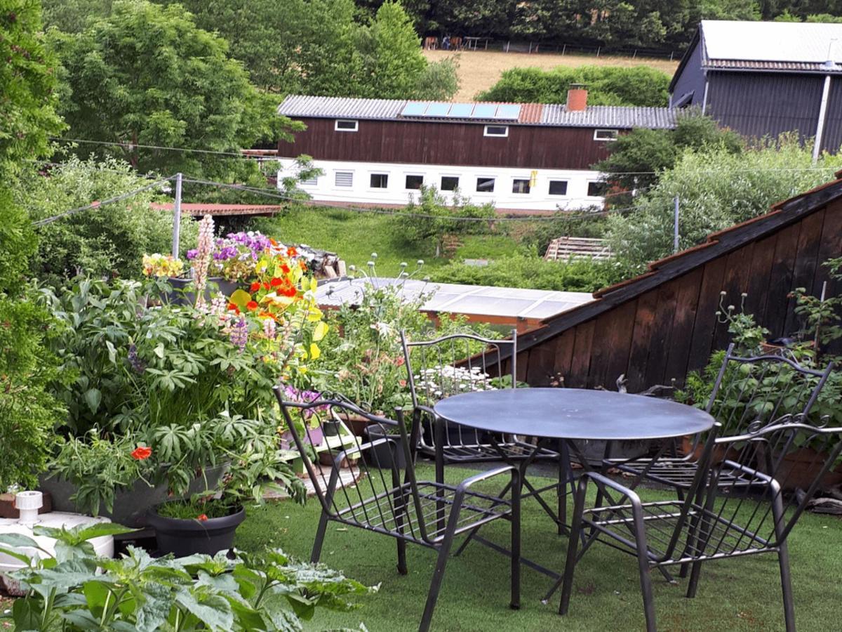 Aeltestes Haus In Quentel - Ferienwohnung 2 Mit Dachterrasse Lichtenau 外观 照片